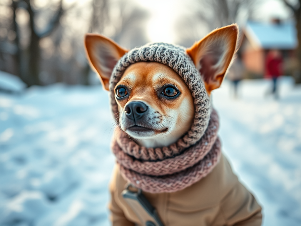 チワワが冬に散歩しない